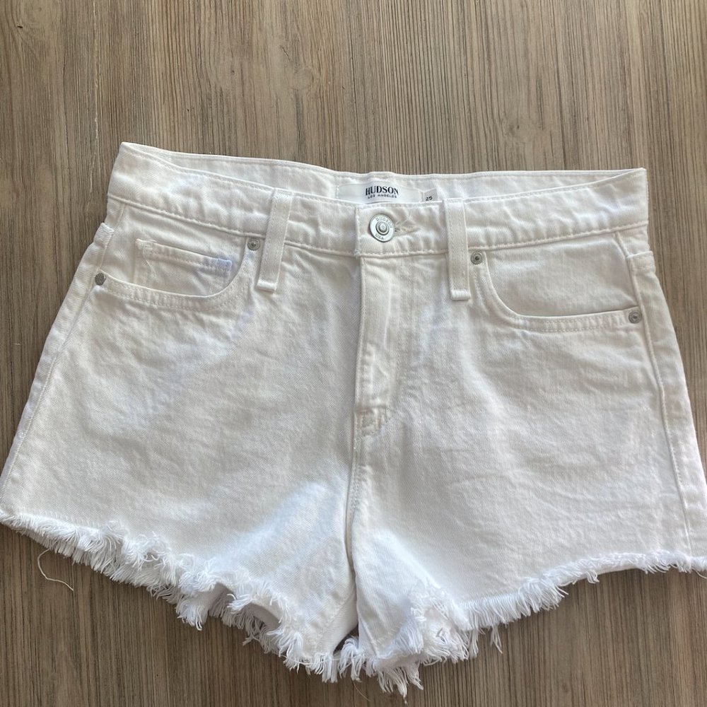 Hudson Gemma High Waisted Cut off Denim Shorts